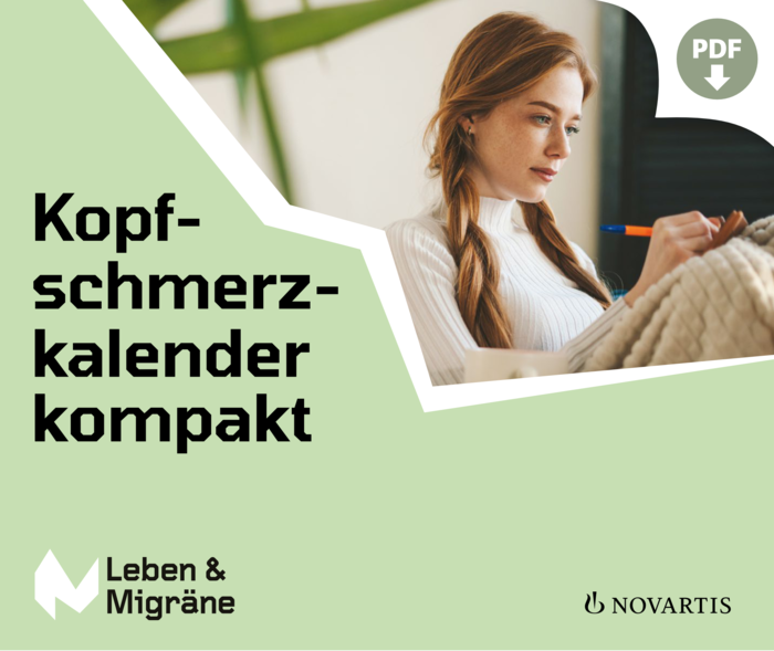 Der Kopfschmerzkalender auf der Leben und Migräne.