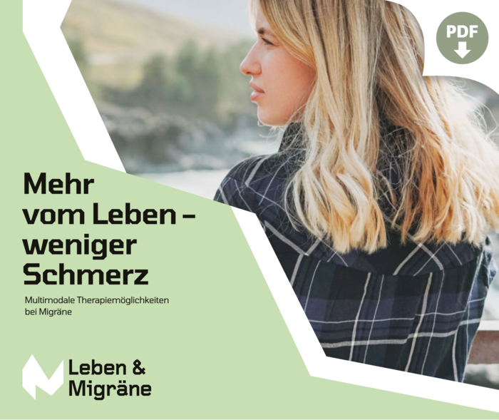 Leben und Migräne: Teaserfoto zum Download der Patientenbroschüre "Mehr vom Leben – weniger Schmerz"