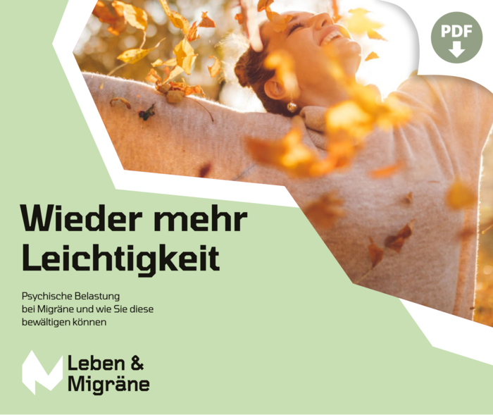 Leben und Migräne: Teaserfoto zum Download der Patientenbroschüre "Wieder mehr Leichtigkeit"