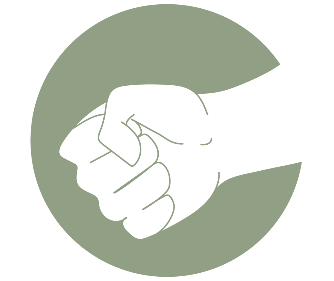 Eine Grafik veranschaulicht die Jacobsen Übung mit Hand und Unterarm.